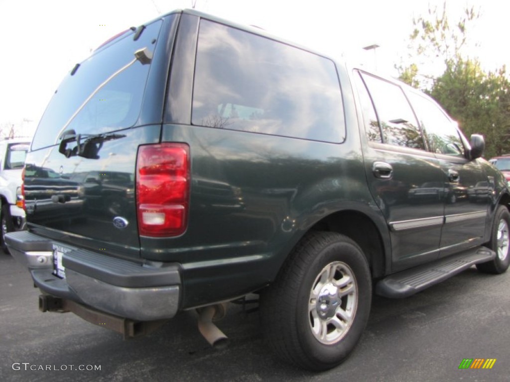 2001 Expedition XLT - Dark Highland Green Metallic / Medium Parchment photo #3