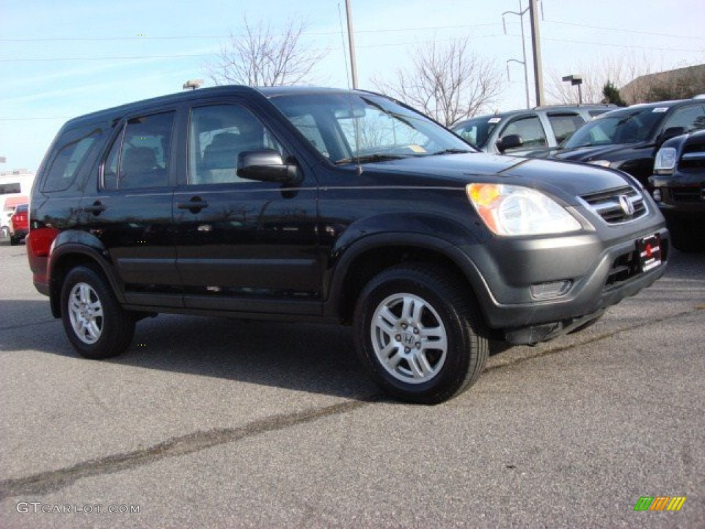 2003 CR-V EX 4WD - Nighthawk Black Pearl / Black photo #2