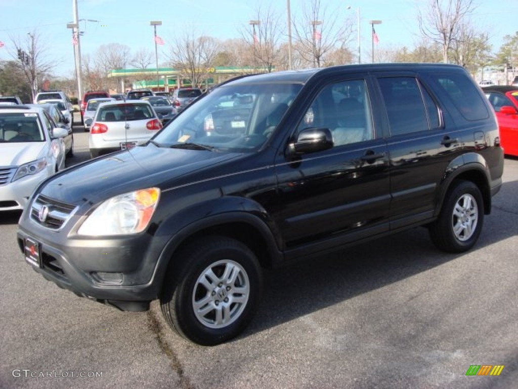 2003 CR-V EX 4WD - Nighthawk Black Pearl / Black photo #7