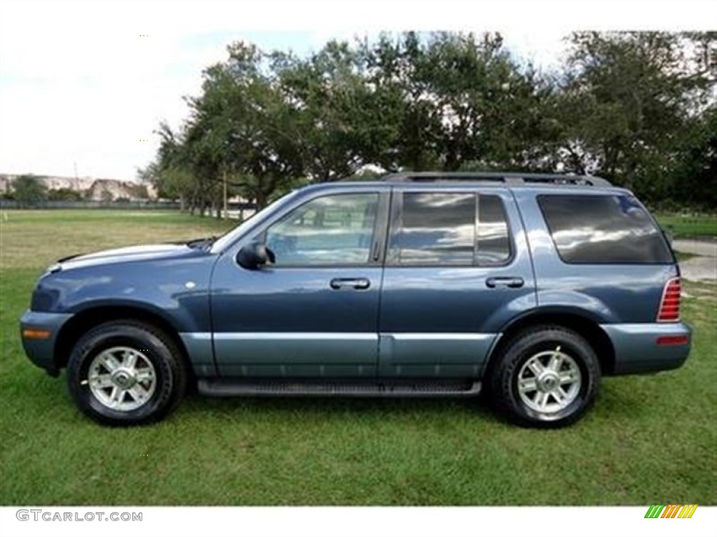Medium Wedgewood Blue Metallic 2002 Mercury Mountaineer AWD Exterior Photo #60143631