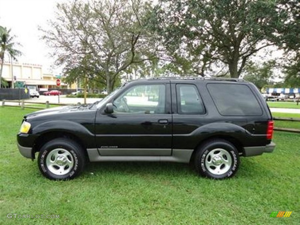 2001 Explorer Sport - Black / Medium Prairie Tan photo #5