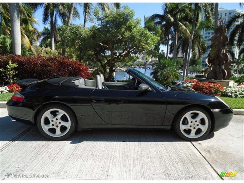 1999 911 Carrera Cabriolet - Black Metallic / Graphite Grey photo #2