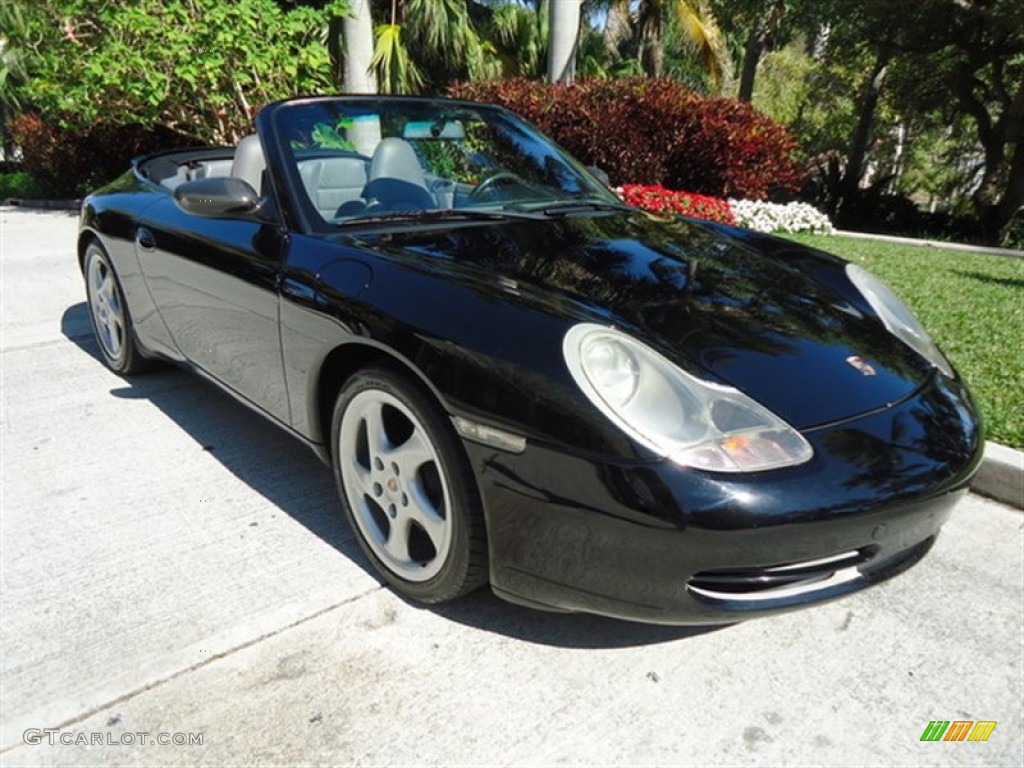 1999 911 Carrera Cabriolet - Black Metallic / Graphite Grey photo #3