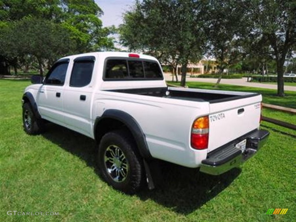 2002 Tacoma V6 PreRunner Double Cab - Super White / Oak photo #4