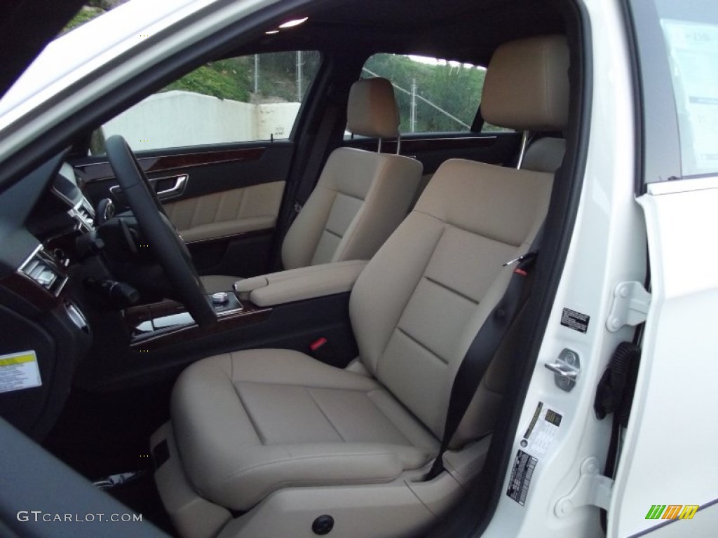 Almond/Black Interior 2012 Mercedes-Benz E 350 BlueTEC Sedan Photo #60144759