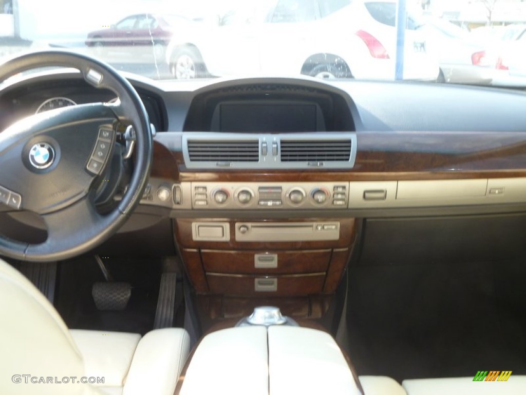 2004 7 Series 745Li Sedan - Orient Blue Metallic / Black/Creme Beige photo #19