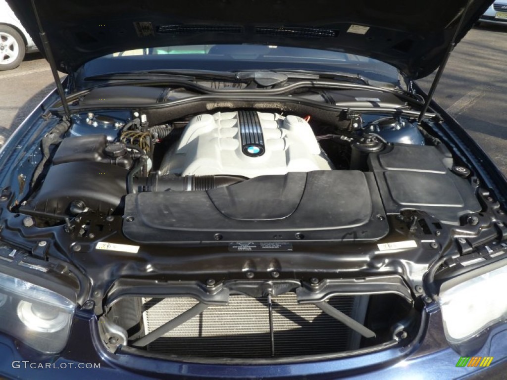 2004 7 Series 745Li Sedan - Orient Blue Metallic / Black/Creme Beige photo #27