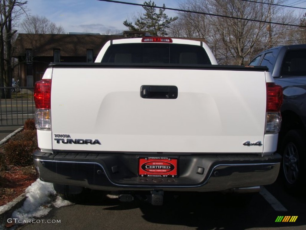 2010 Tundra Limited Double Cab 4x4 - Super White / Sand Beige photo #6