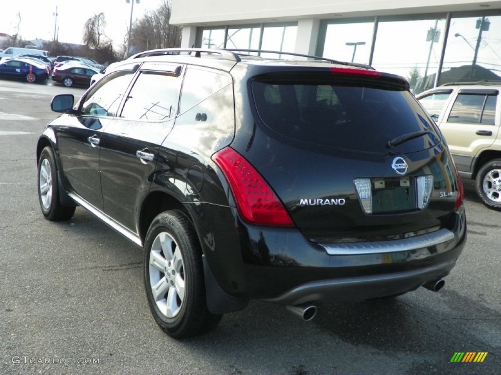 2007 Murano SL AWD - Super Black / Charcoal photo #4