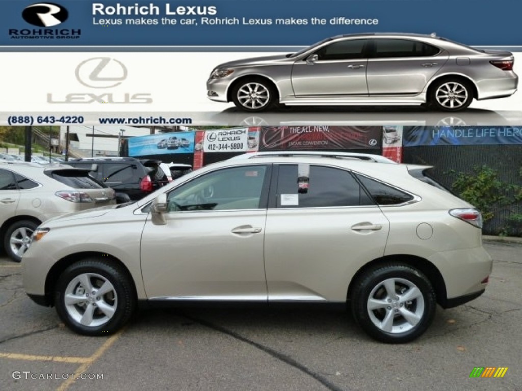 2012 RX 350 AWD - Satin Cashmere Metallic / Parchment photo #1