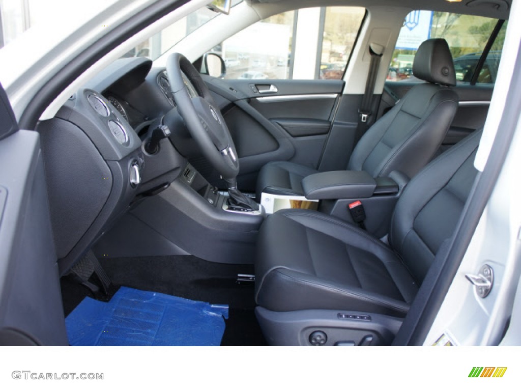 Black Interior 2012 Volkswagen Tiguan SEL 4Motion Photo #60148680