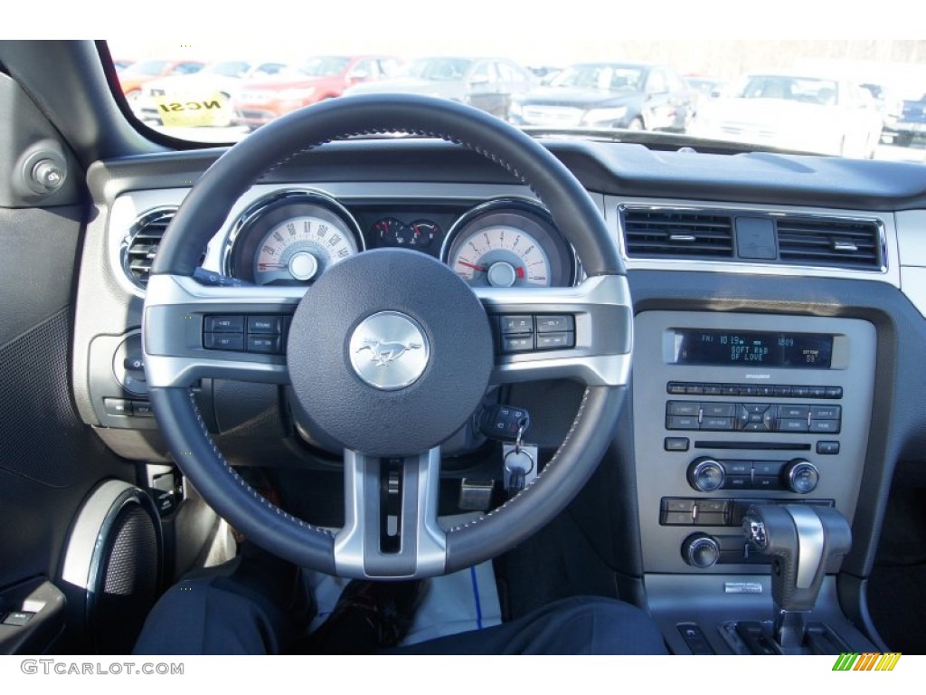 2011 Ford Mustang V6 Mustang Club of America Edition Coupe Charcoal Black Dashboard Photo #60150083