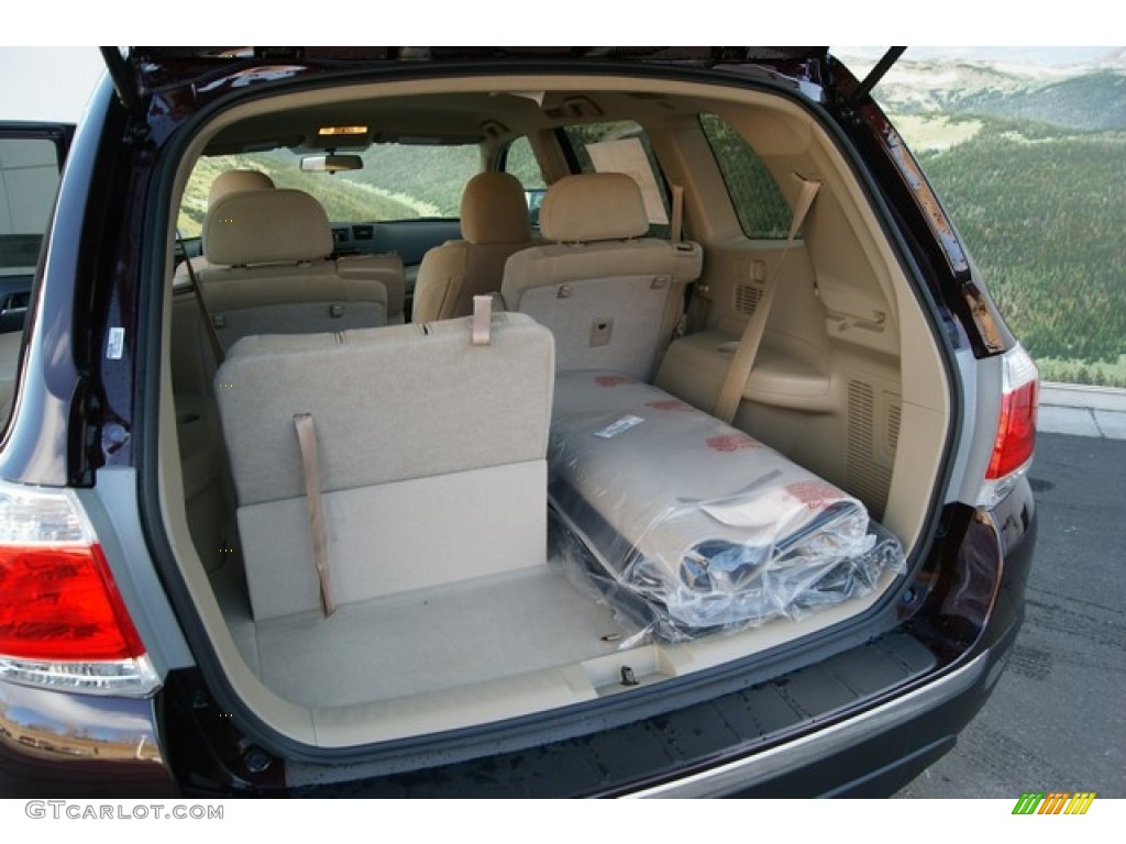 2012 Highlander V6 4WD - Sizzling Crimson Mica / Sand Beige photo #11