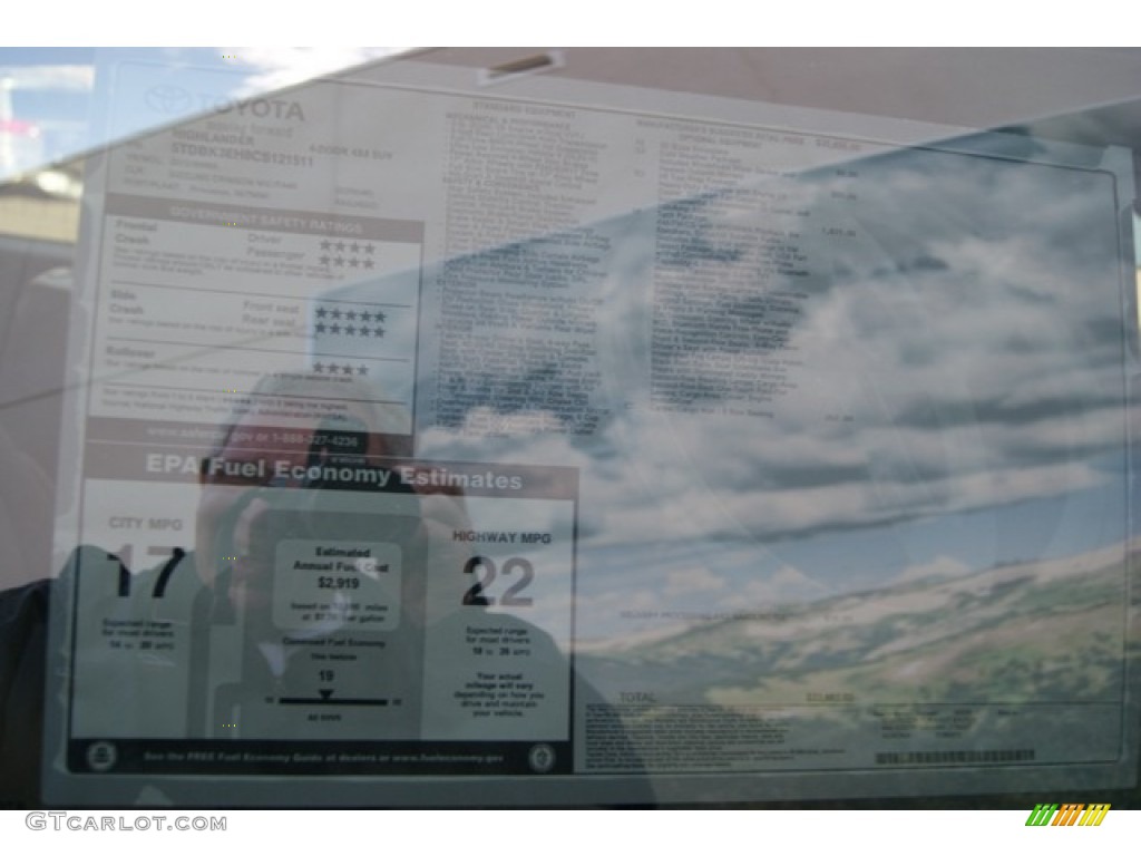 2012 Highlander V6 4WD - Sizzling Crimson Mica / Sand Beige photo #16