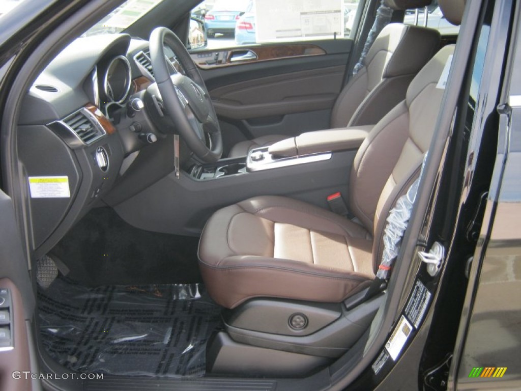 Auburn Brown/Black Interior 2012 Mercedes-Benz ML 350 4Matic Photo #60152355