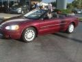 2001 Dark Garnet Red Pearlcoat Chrysler Sebring LXi Convertible  photo #10