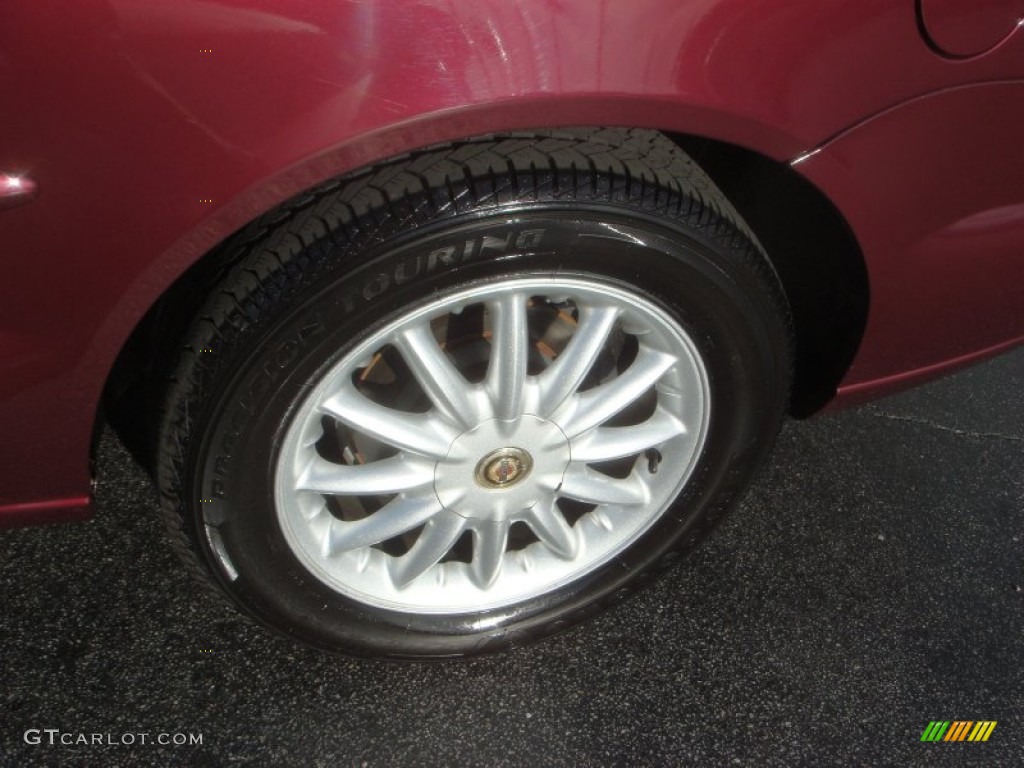 2001 Sebring LXi Convertible - Dark Garnet Red Pearlcoat / Sandstone photo #12