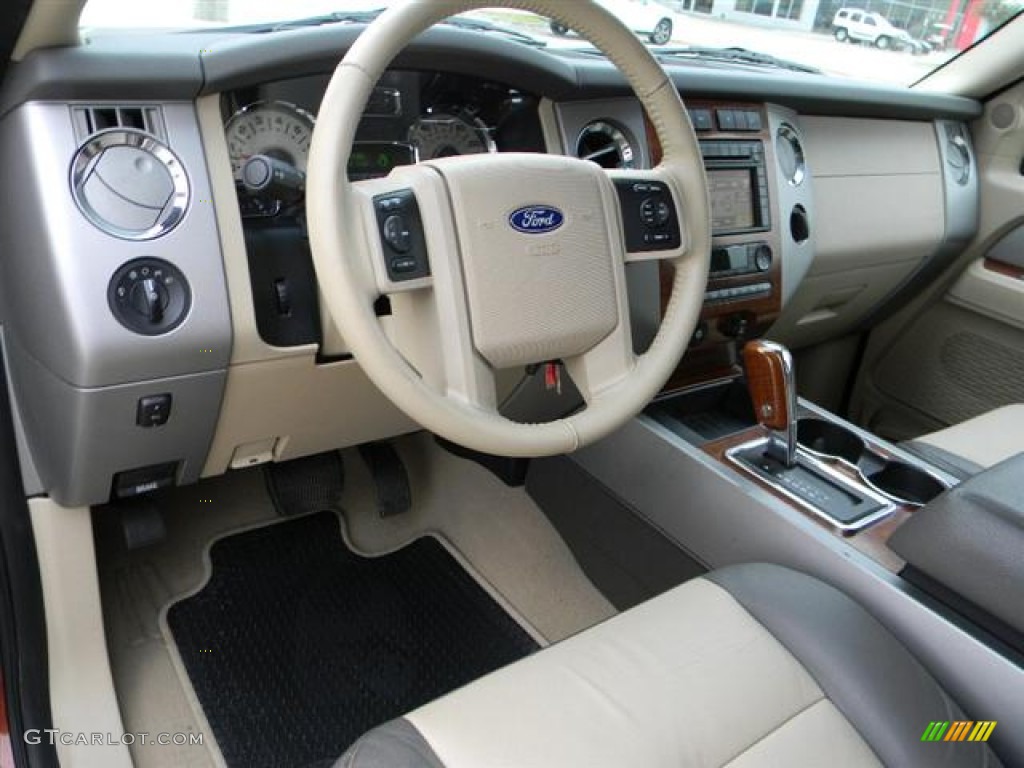 2007 Ford Expedition Eddie Bauer Camel/Grey Stone Dashboard Photo #60153306