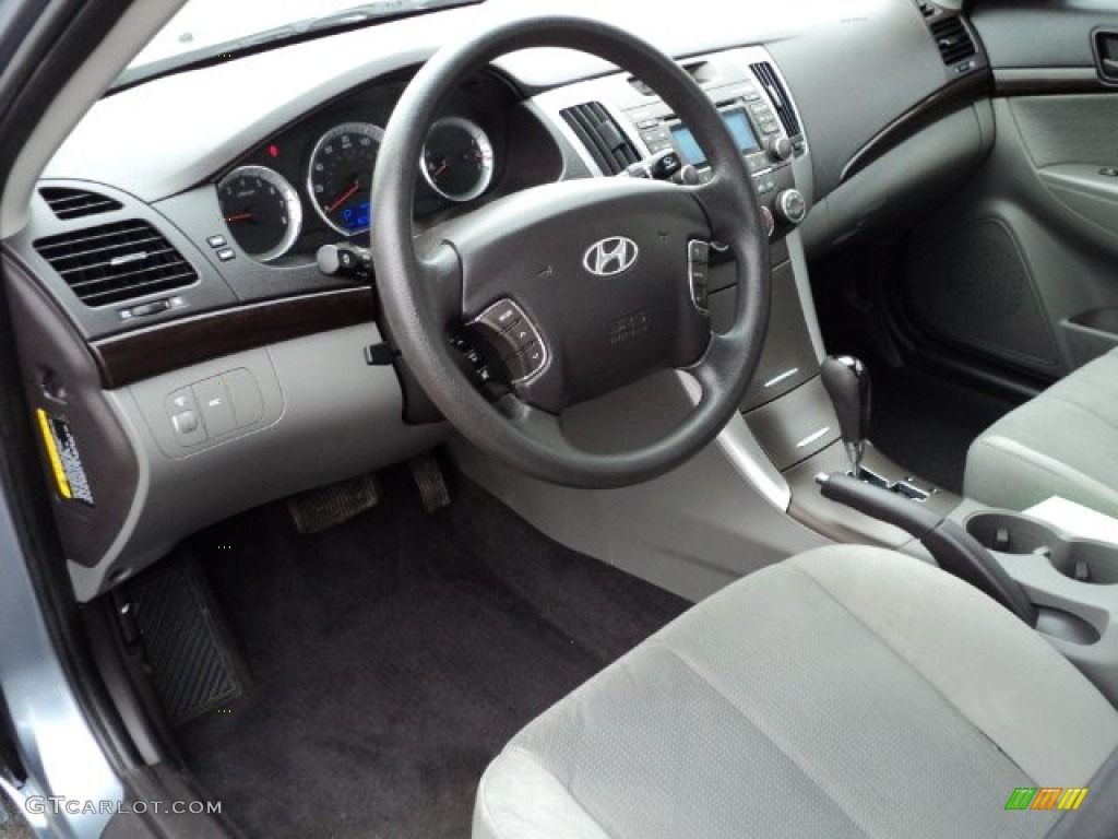 2009 Hyundai Sonata GLS Gray Dashboard Photo #60153969