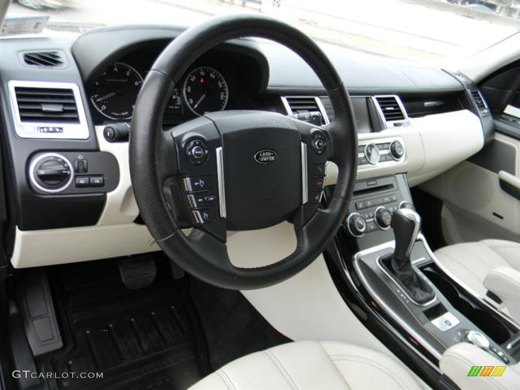 2010 Land Rover Range Rover Sport Supercharged Premium Ivory/Ebony Stitching Dashboard Photo #60154308