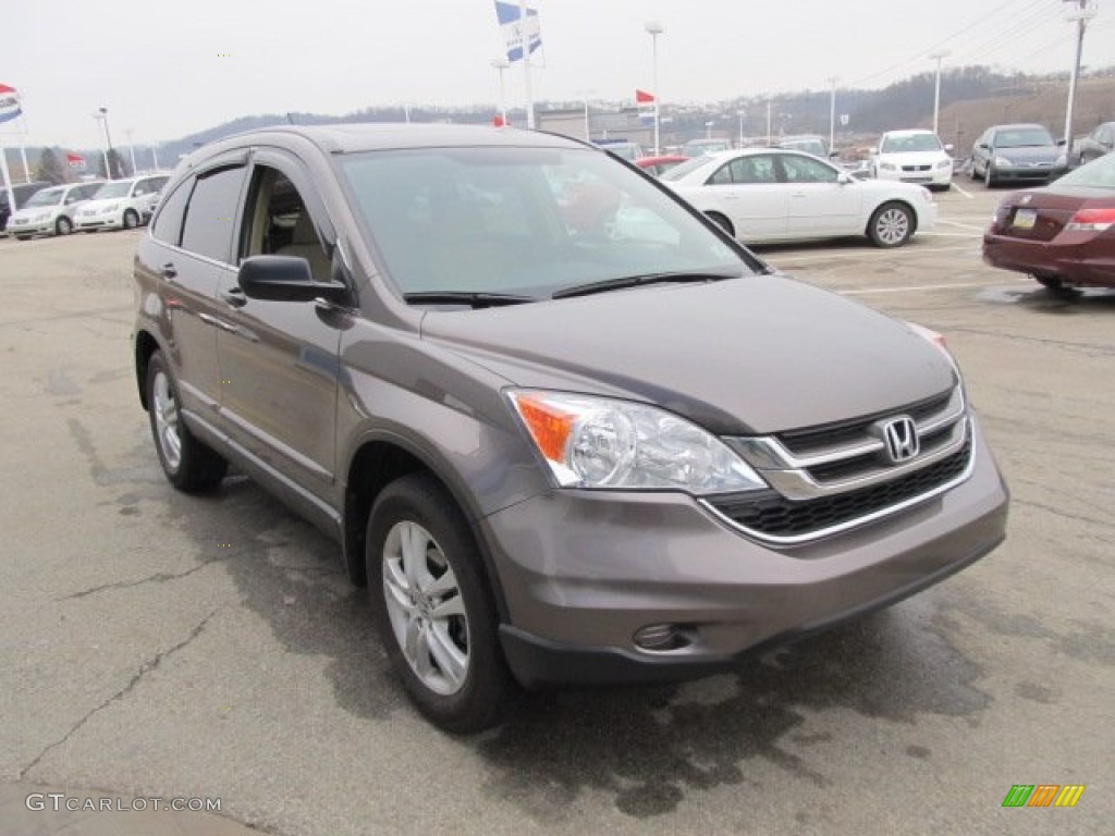 2010 CR-V EX AWD - Urban Titanium Metallic / Ivory photo #9