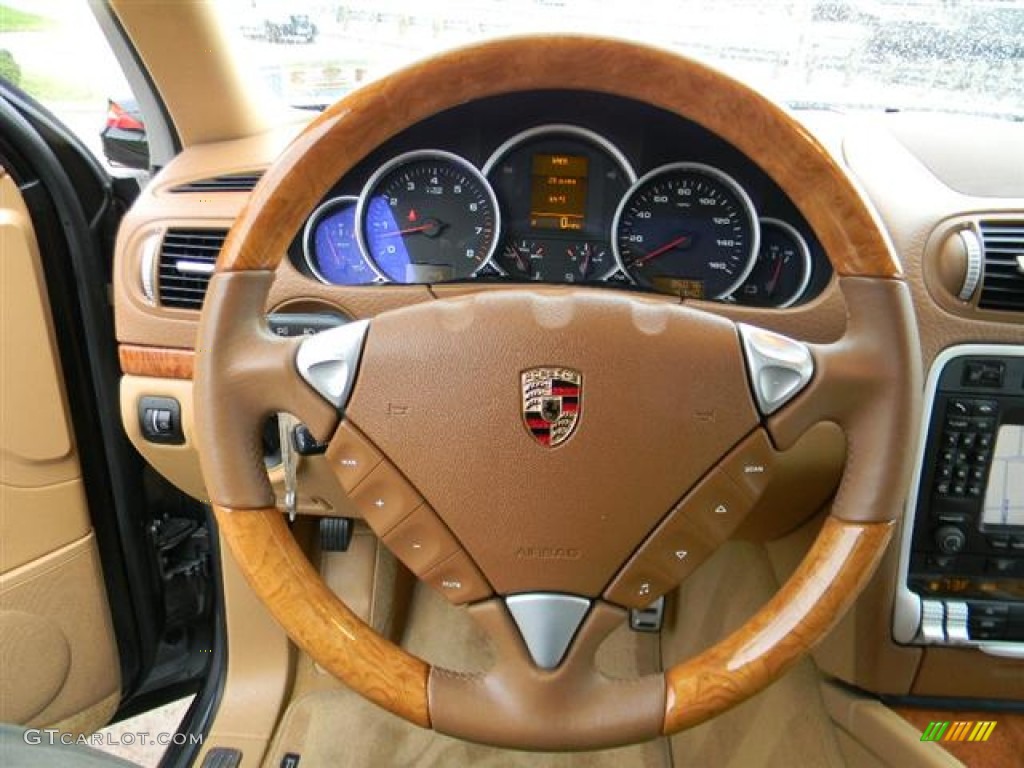 2008 Cayenne S - Meteor Grey Metallic / Havanna/Sand Beige photo #26