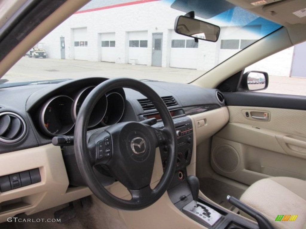 2005 MAZDA3 i Sedan - Shimmering Sand Metallic / Beige photo #9