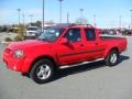 2002 Aztec Red Nissan Frontier SE Crew Cab  photo #1