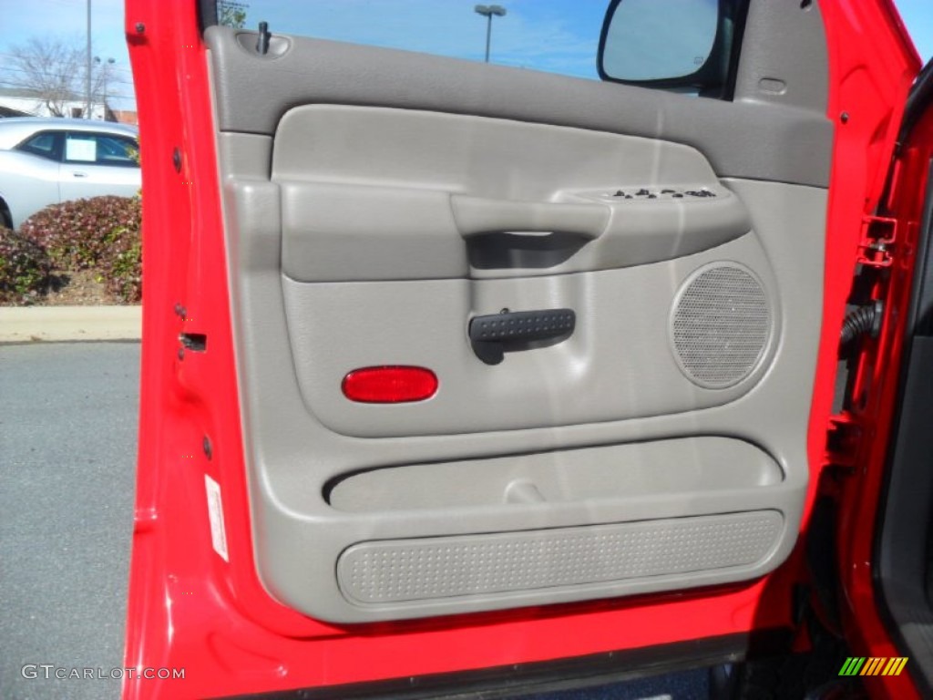 2005 Ram 1500 SLT Quad Cab 4x4 - Flame Red / Taupe photo #9