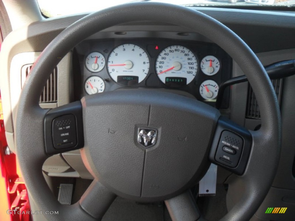 2005 Ram 1500 SLT Quad Cab 4x4 - Flame Red / Taupe photo #12