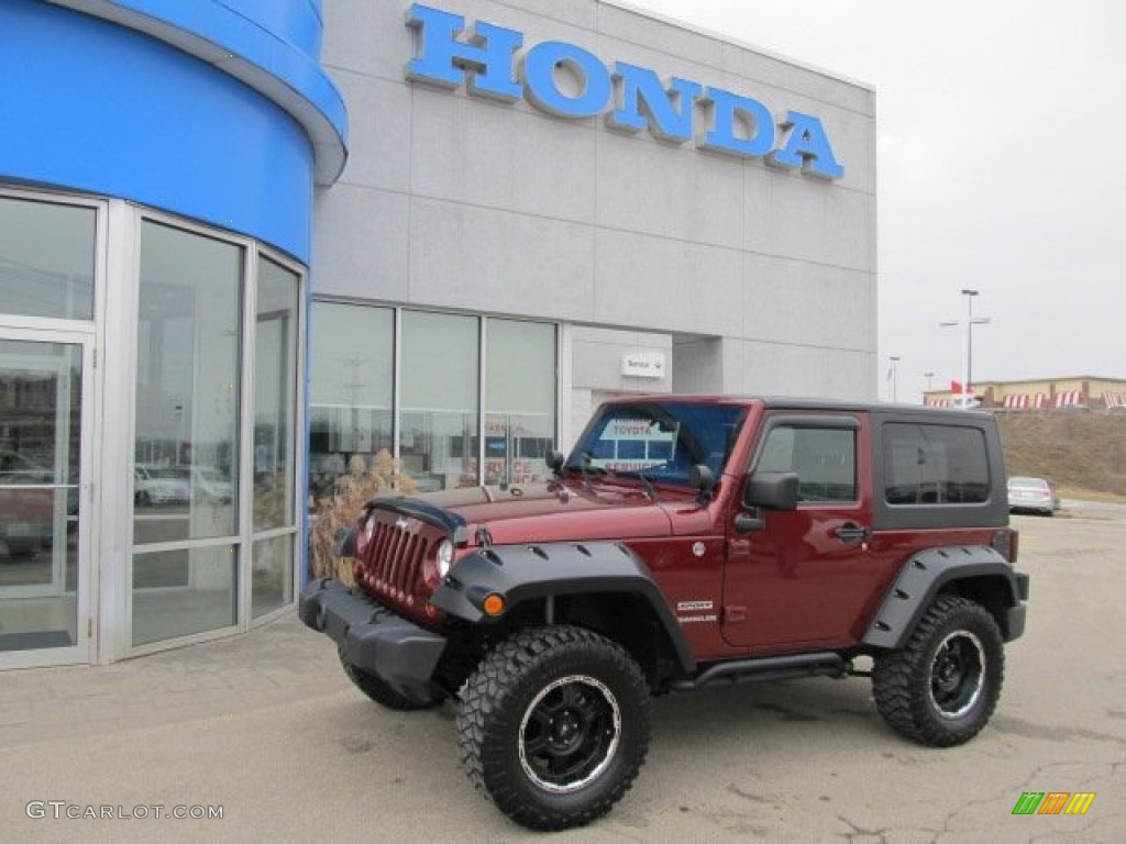 2010 Wrangler Sport 4x4 - Red Rock Crystal Pearl / Dark Slate Gray/Medium Slate Gray photo #1