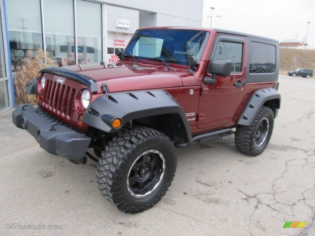 2010 Wrangler Sport 4x4 - Red Rock Crystal Pearl / Dark Slate Gray/Medium Slate Gray photo #2