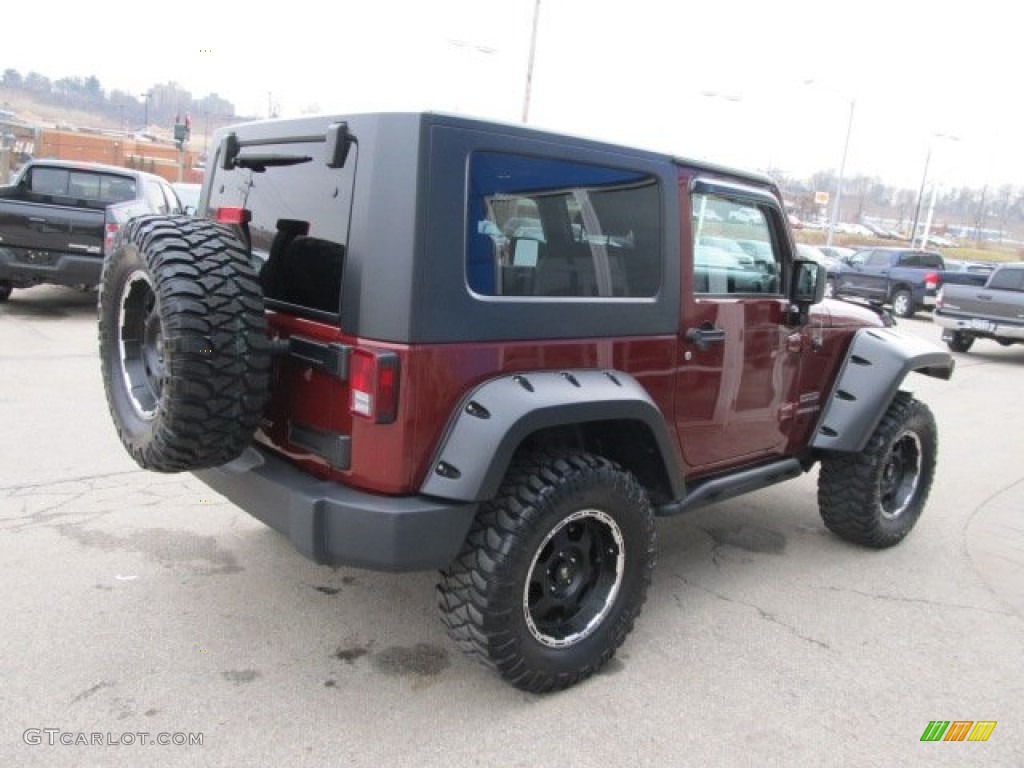 2010 Wrangler Sport 4x4 - Red Rock Crystal Pearl / Dark Slate Gray/Medium Slate Gray photo #8