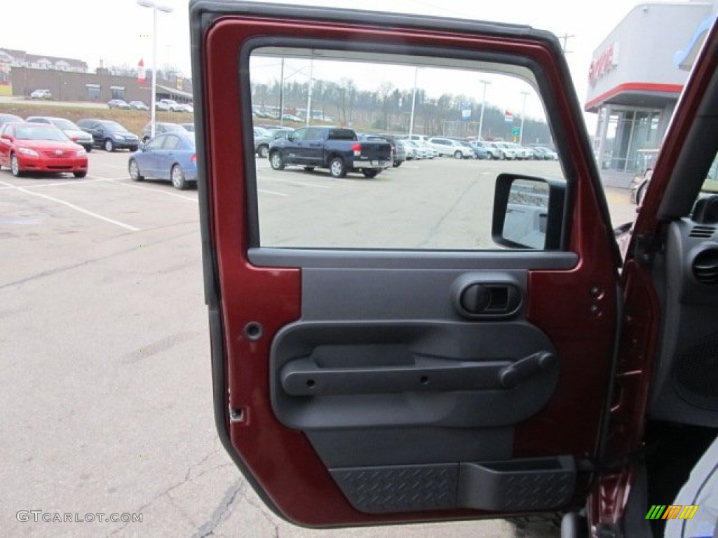 2010 Wrangler Sport 4x4 - Red Rock Crystal Pearl / Dark Slate Gray/Medium Slate Gray photo #12