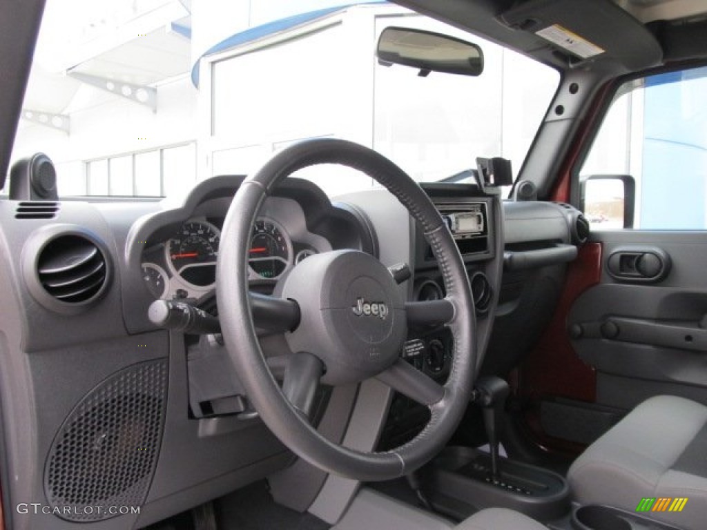 2010 Wrangler Sport 4x4 - Red Rock Crystal Pearl / Dark Slate Gray/Medium Slate Gray photo #15