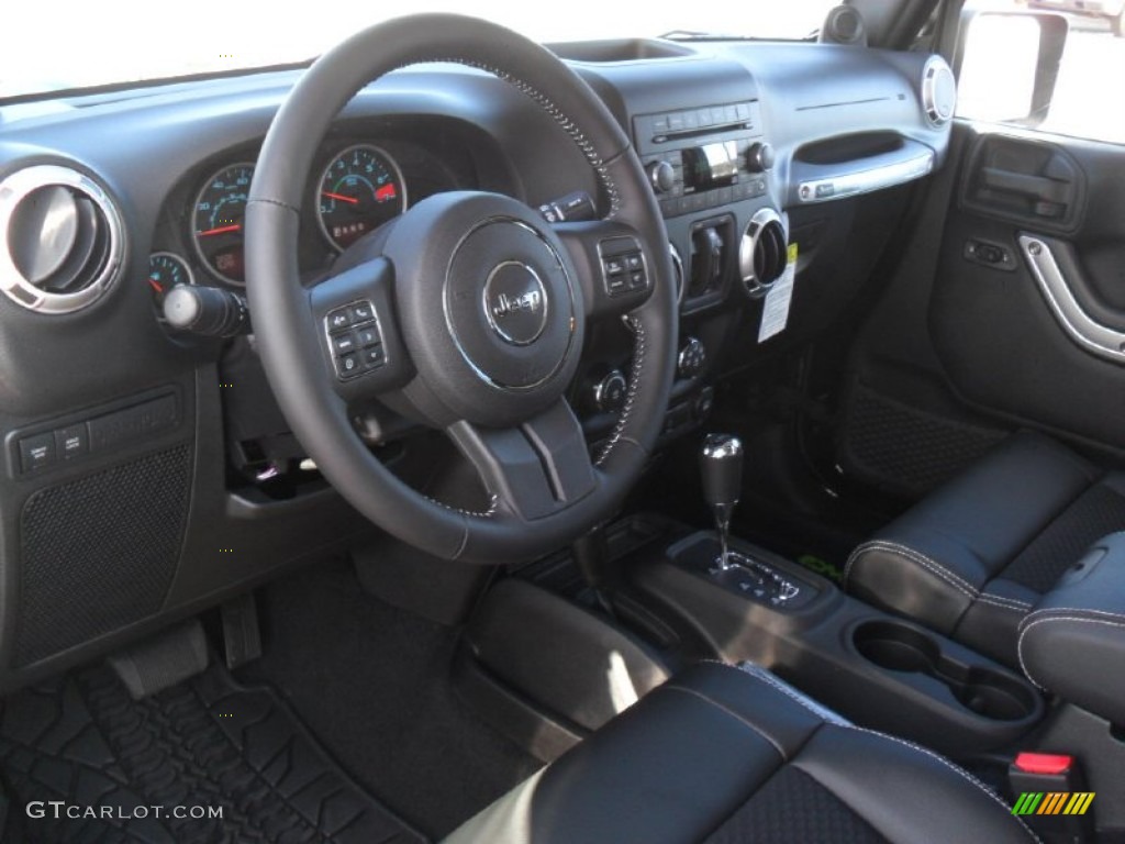 Call of Duty: Black Sedosa/Silver French-Accent Interior 2012 Jeep Wrangler Unlimited Call of Duty: MW3 Edition 4x4 Photo #60158331