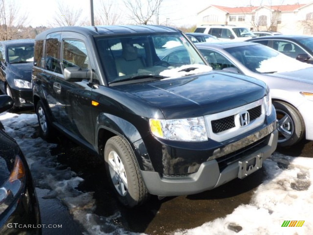 2010 Element EX 4WD - Crystal Black Pearl / Gray photo #1