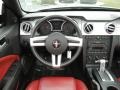 Red/Dark Charcoal 2006 Ford Mustang GT Premium Convertible Steering Wheel