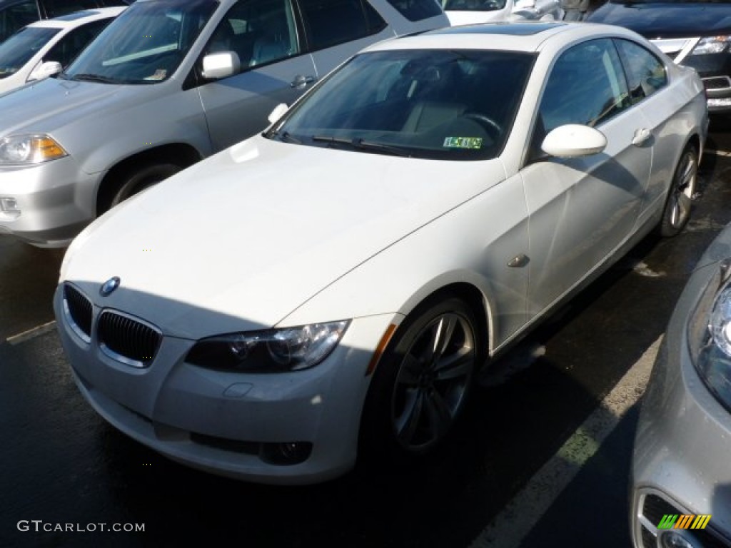 2008 3 Series 335i Coupe - Alpine White / Black photo #2