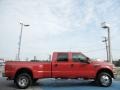 2008 Bright Red Ford F350 Super Duty Lariat Crew Cab 4x4 Dually  photo #6