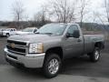 2012 Graystone Metallic Chevrolet Silverado 3500HD LT Regular Cab 4x4  photo #2