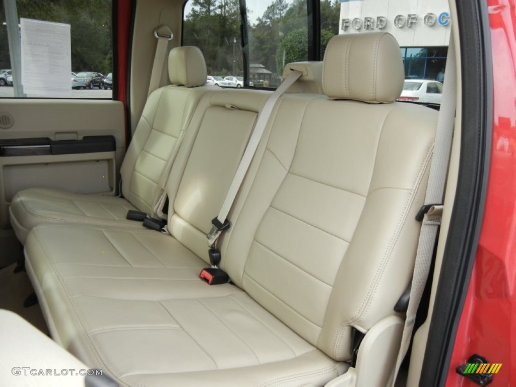 Camel Interior 2008 Ford F350 Super Duty Lariat Crew Cab 4x4 Dually Photo #60159765