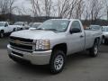 2012 Silver Ice Metallic Chevrolet Silverado 2500HD Work Truck Regular Cab 4x4  photo #2