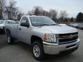 2012 Silver Ice Metallic Chevrolet Silverado 2500HD Work Truck Regular Cab 4x4  photo #4