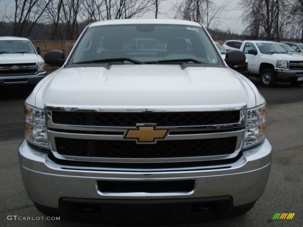 2012 Silverado 2500HD Work Truck Regular Cab 4x4 - Summit White / Dark Titanium photo #3