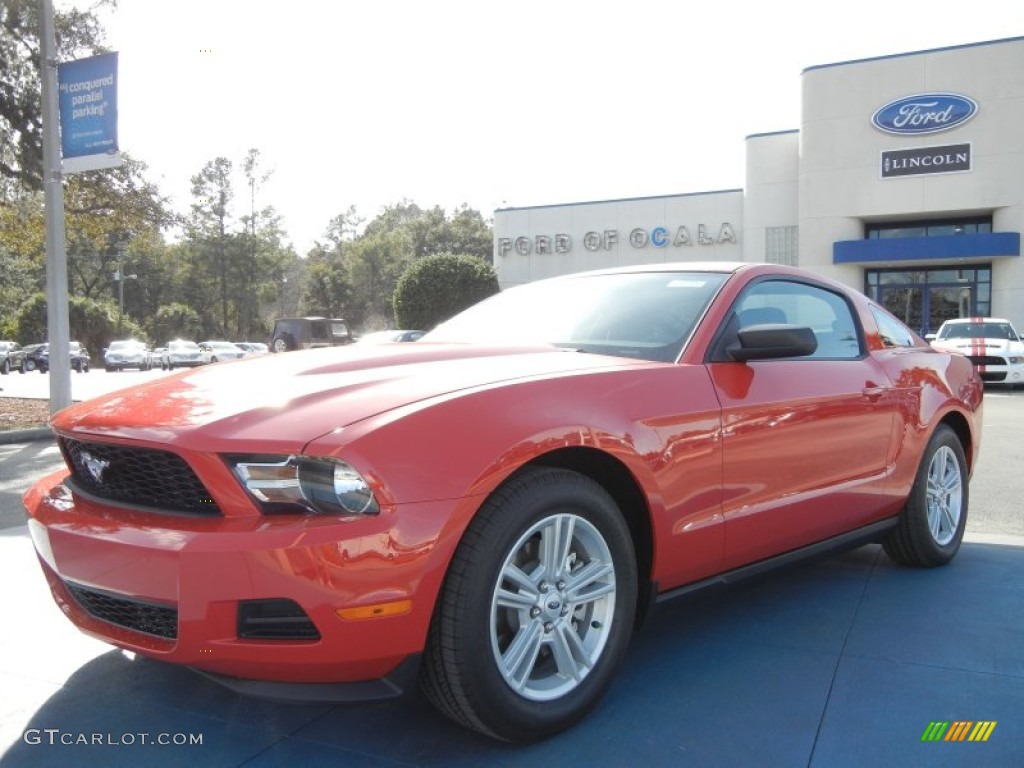 2012 Mustang V6 Coupe - Race Red / Charcoal Black photo #1