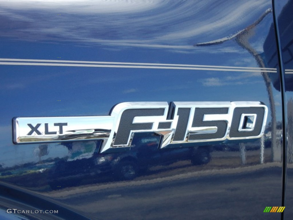2012 F150 XLT SuperCab - Dark Blue Pearl Metallic / Pale Adobe photo #4