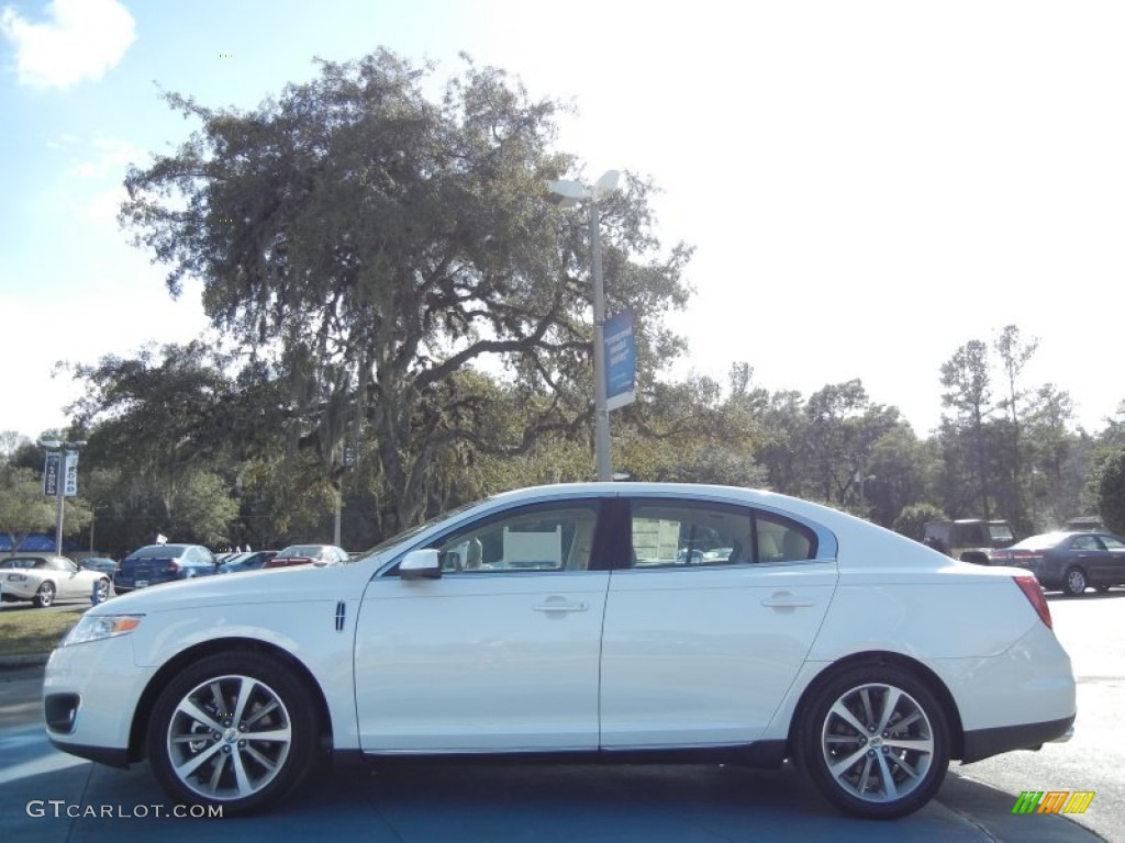 White Platinum Metallic Tri-Coat 2012 Lincoln MKS FWD Exterior Photo #60161871