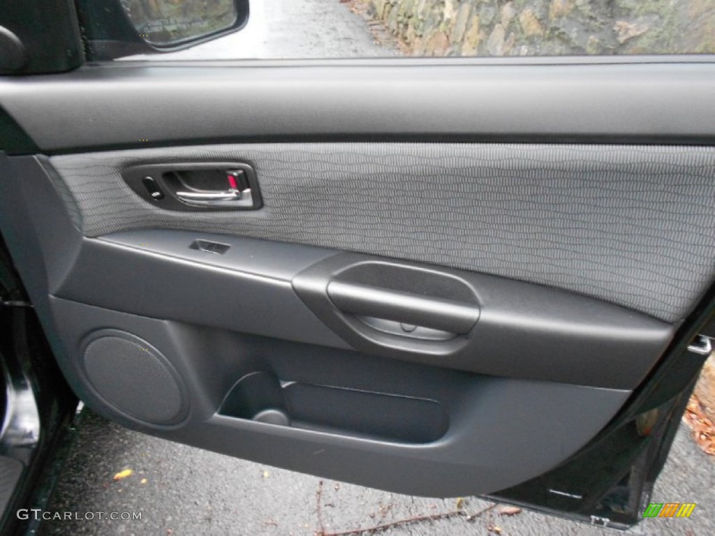 2008 Mazda MAZDA3 i Touring Sedan Black Door Panel Photo #60162582
