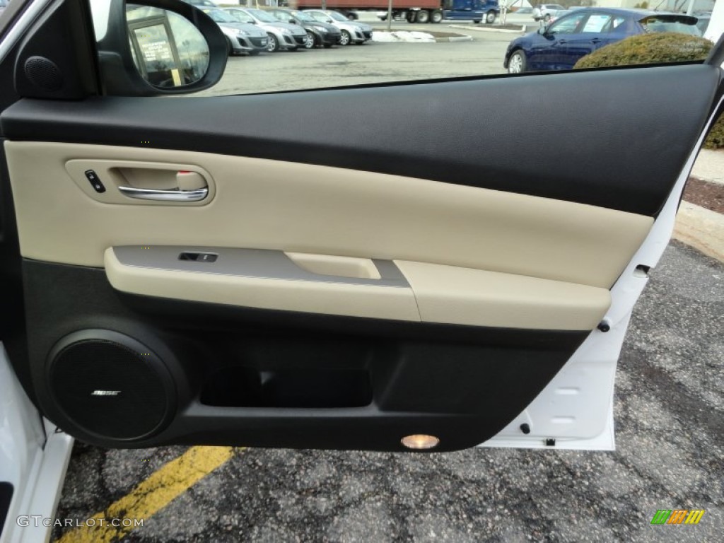 2009 Mazda MAZDA6 i Grand Touring Beige Door Panel Photo #60162597